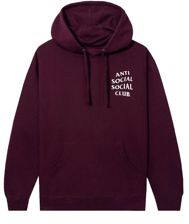 Anti Social Club Club “Mind Games” Hoodie Maroon