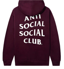 Load image into Gallery viewer, Anti Social Club Club “Mind Games” Hoodie Maroon
